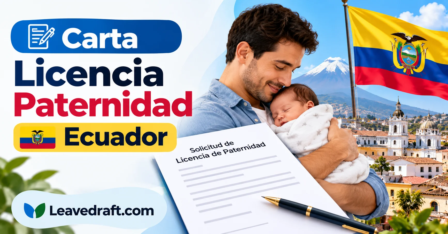 Carta solicitud licencia de paternidad Ecuador 2026: modelo y días