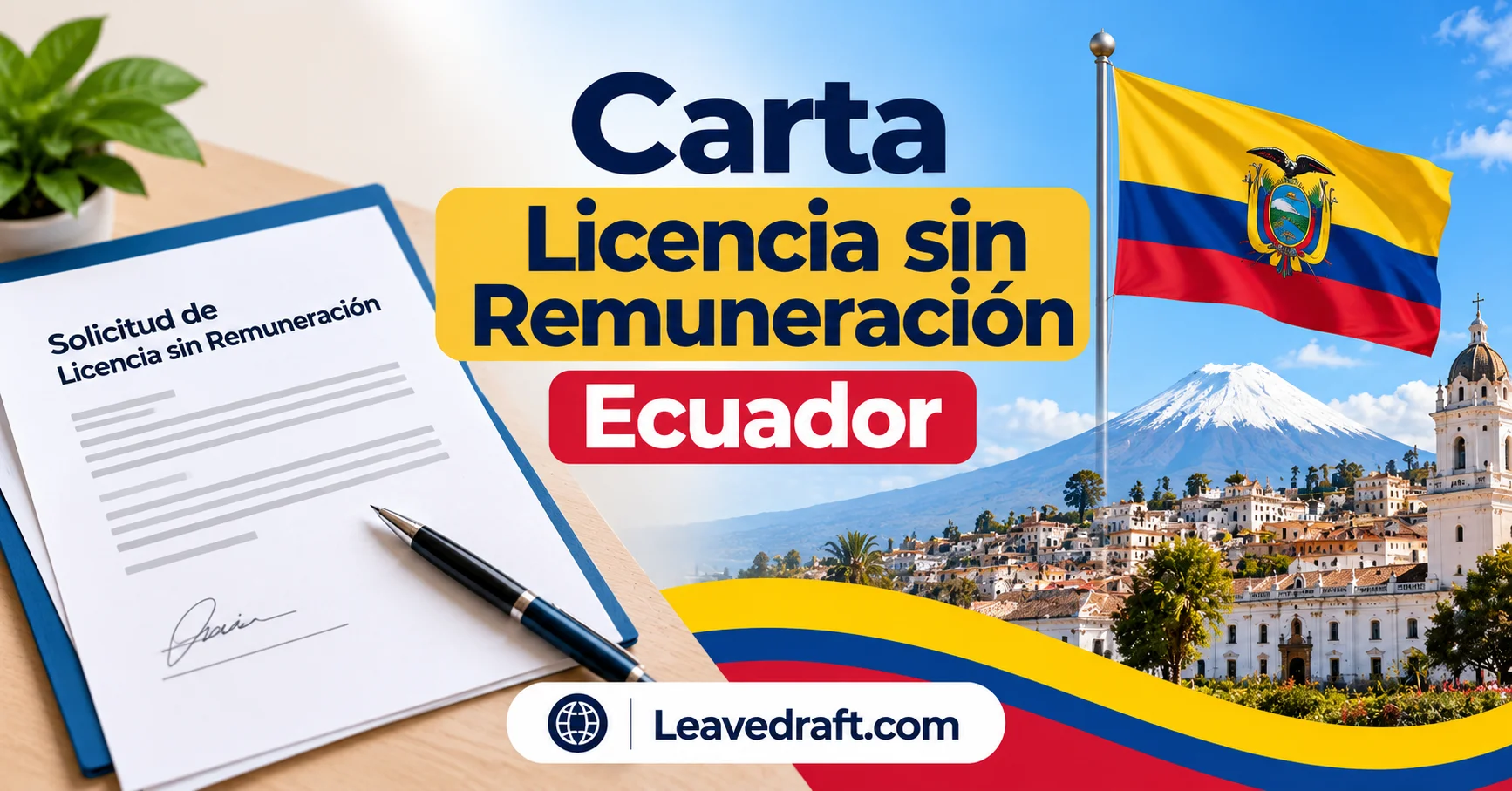 Carta licencia sin remuneración Ecuador 2026: modelo y solicitud