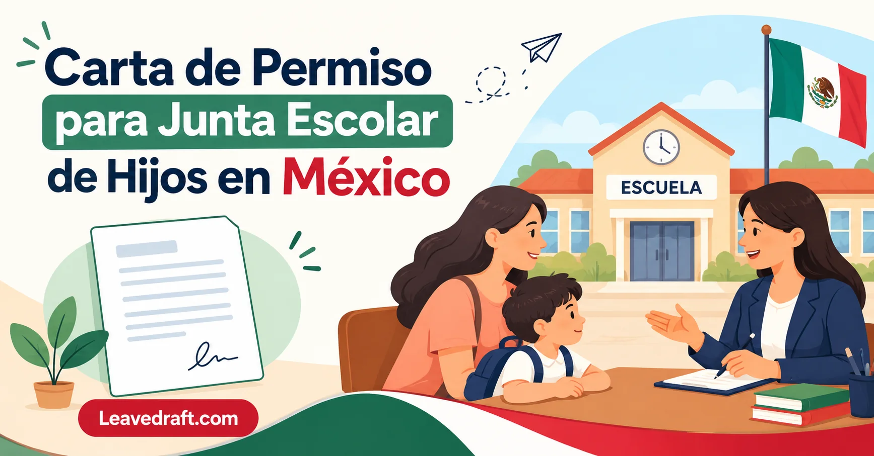 Carta Permiso para Junta Escolar en México 2026: Modelo y Generador