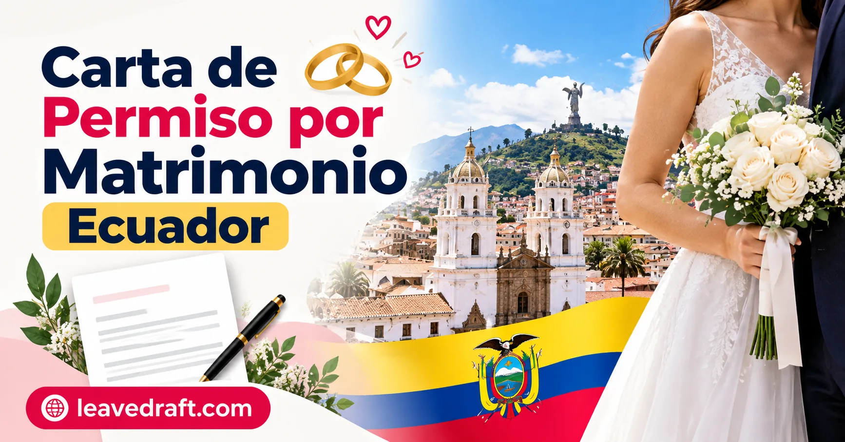 Carta para solicitar permiso por matrimonio en Ecuador: modelo