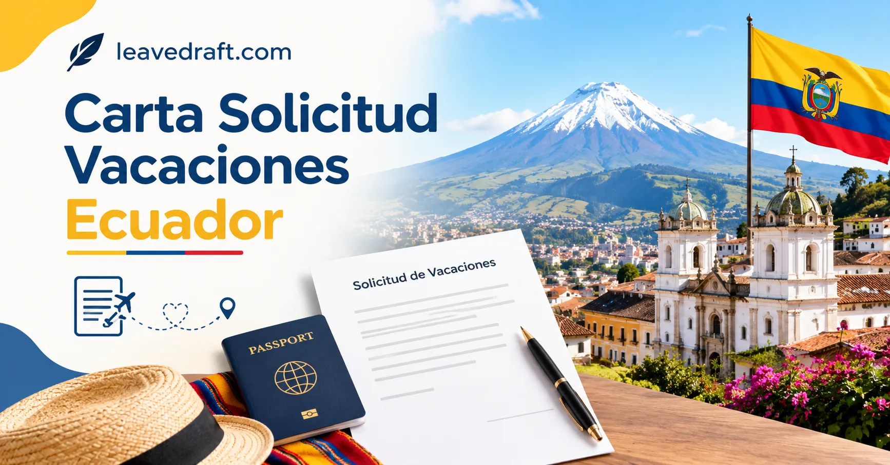 Carta de solicitud de vacaciones en Ecuador: modelo para trabajadores