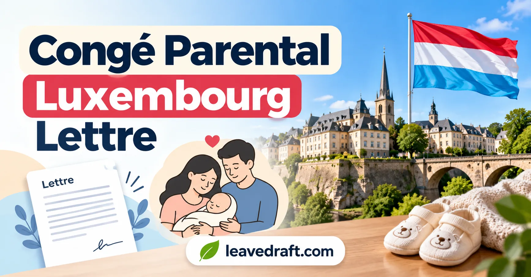 Lettre de demande de congé parental au Luxembourg : modèle