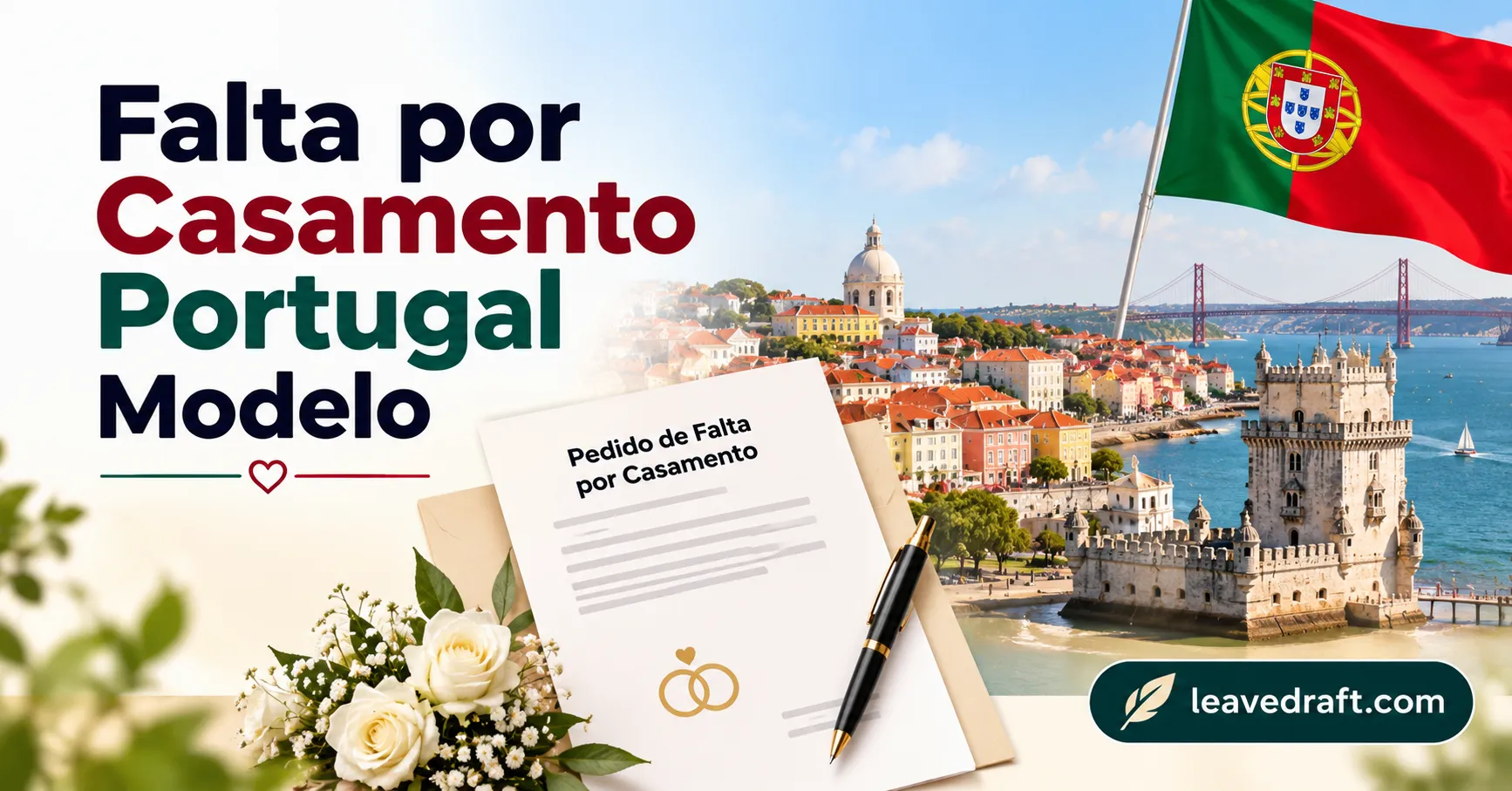 Falta por casamento em Portugal: modelo de comunicação ao empregador