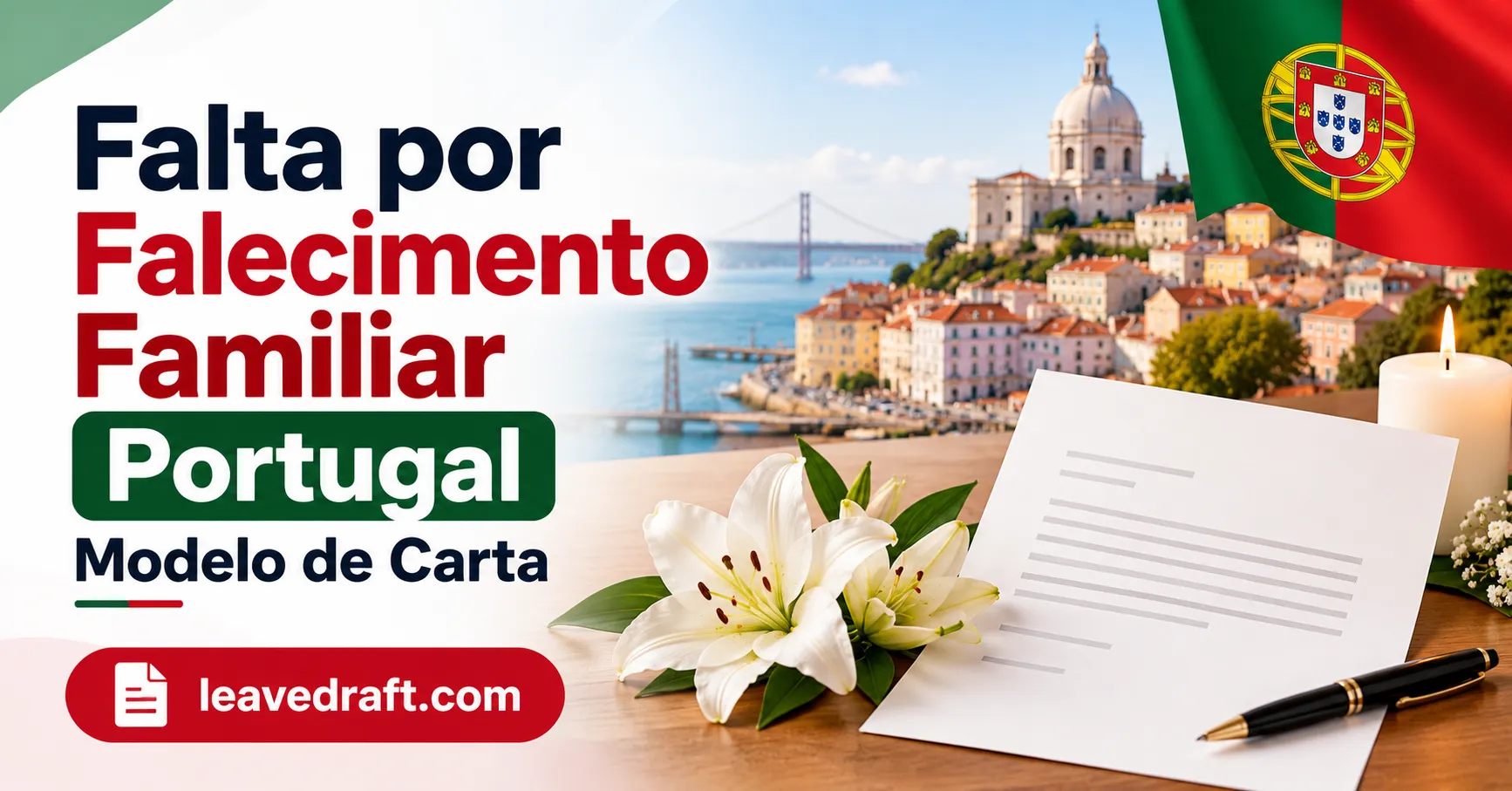 Falta por falecimento de familiar em Portugal: modelo de comunicação
