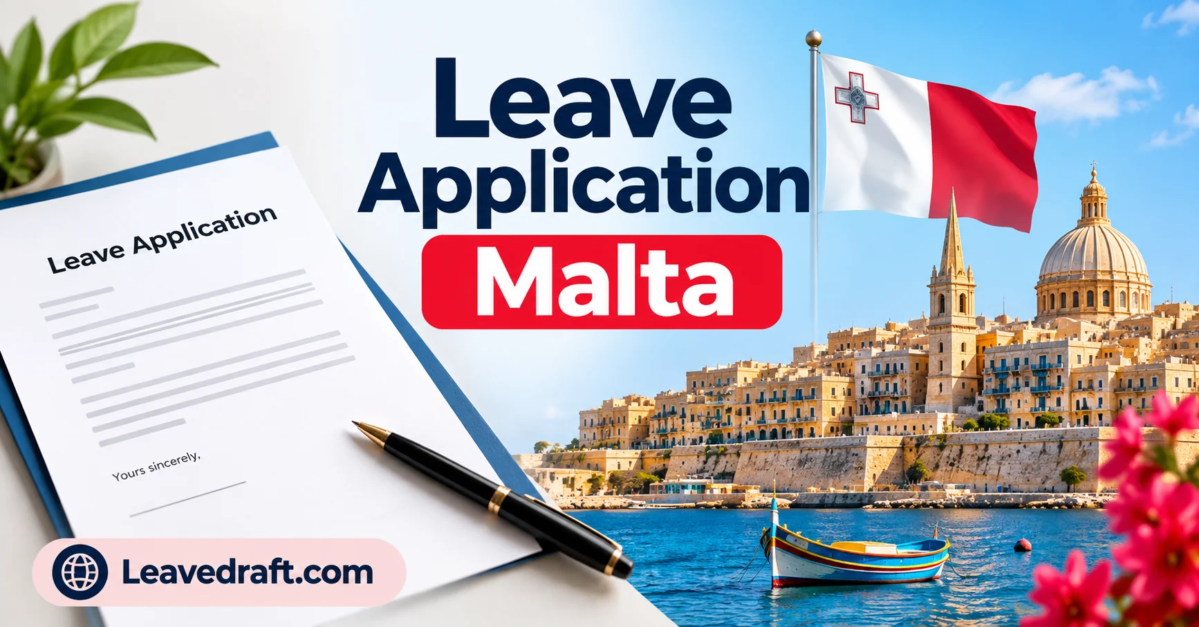 Leave application Malta 2026 with free leave email generator