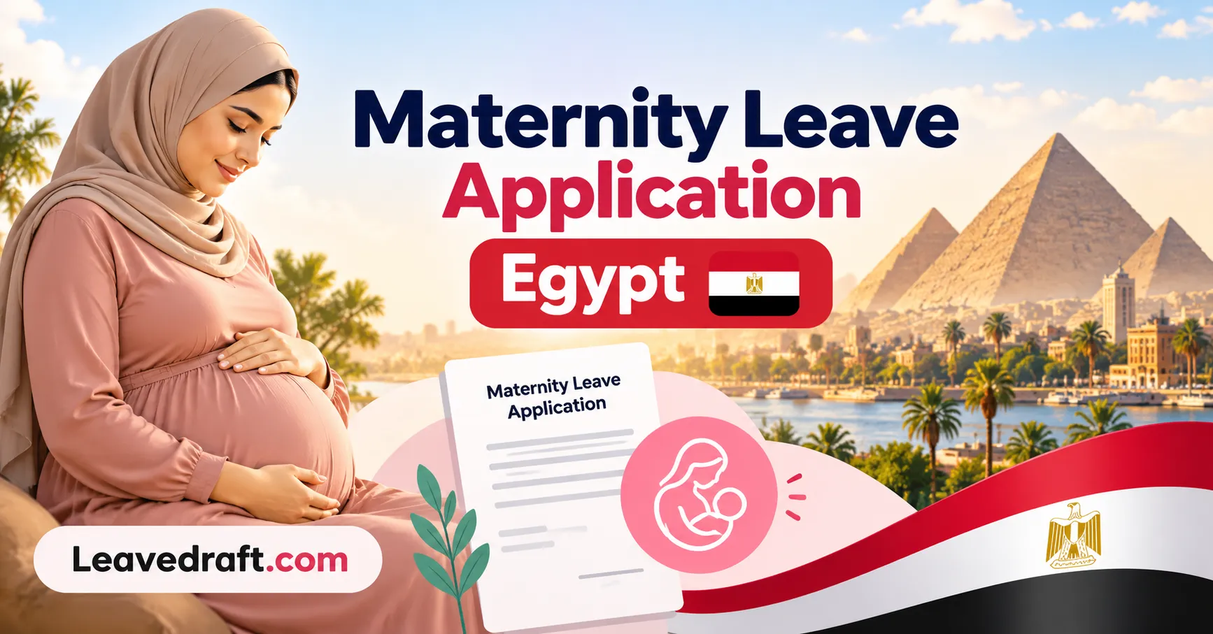 نموذج طلب إجازة وضع في مصر وفق قانون العمل رقم 14 لسنة 2025