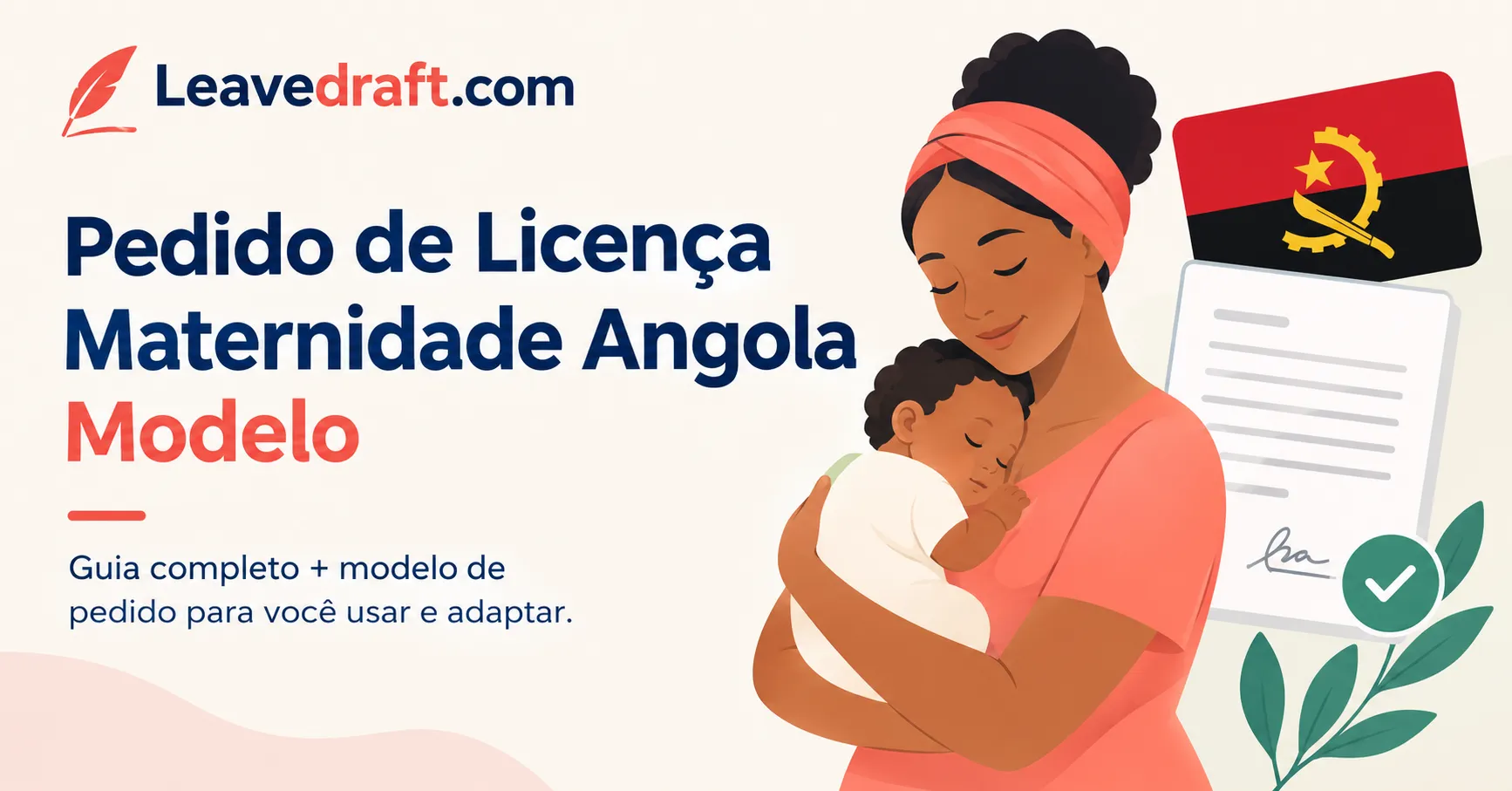 Pedido de licença de maternidade em Angola: modelo de carta
