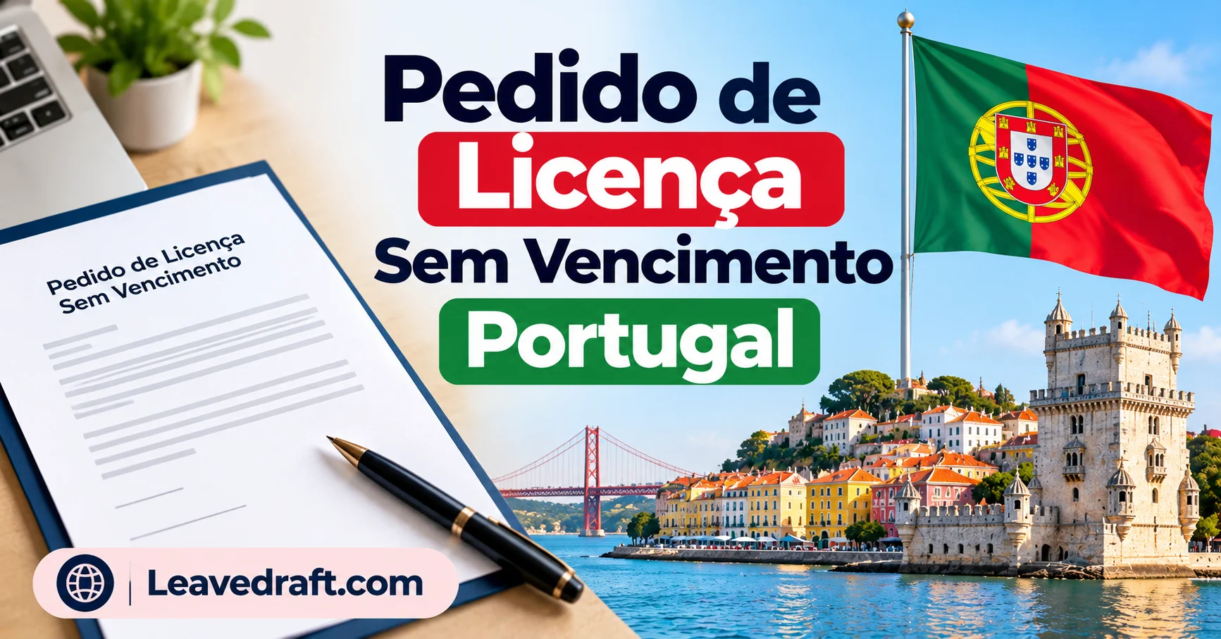 Modelo pedido de licença sem vencimento Portugal 2026: minuta e requerimento