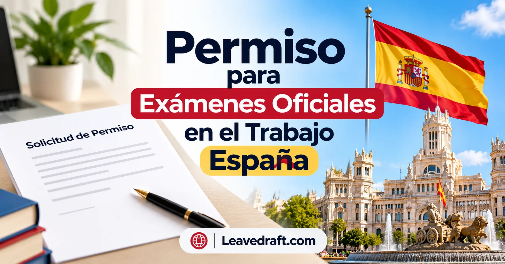 Permiso para exámenes oficiales en España 2026 modelo de carta