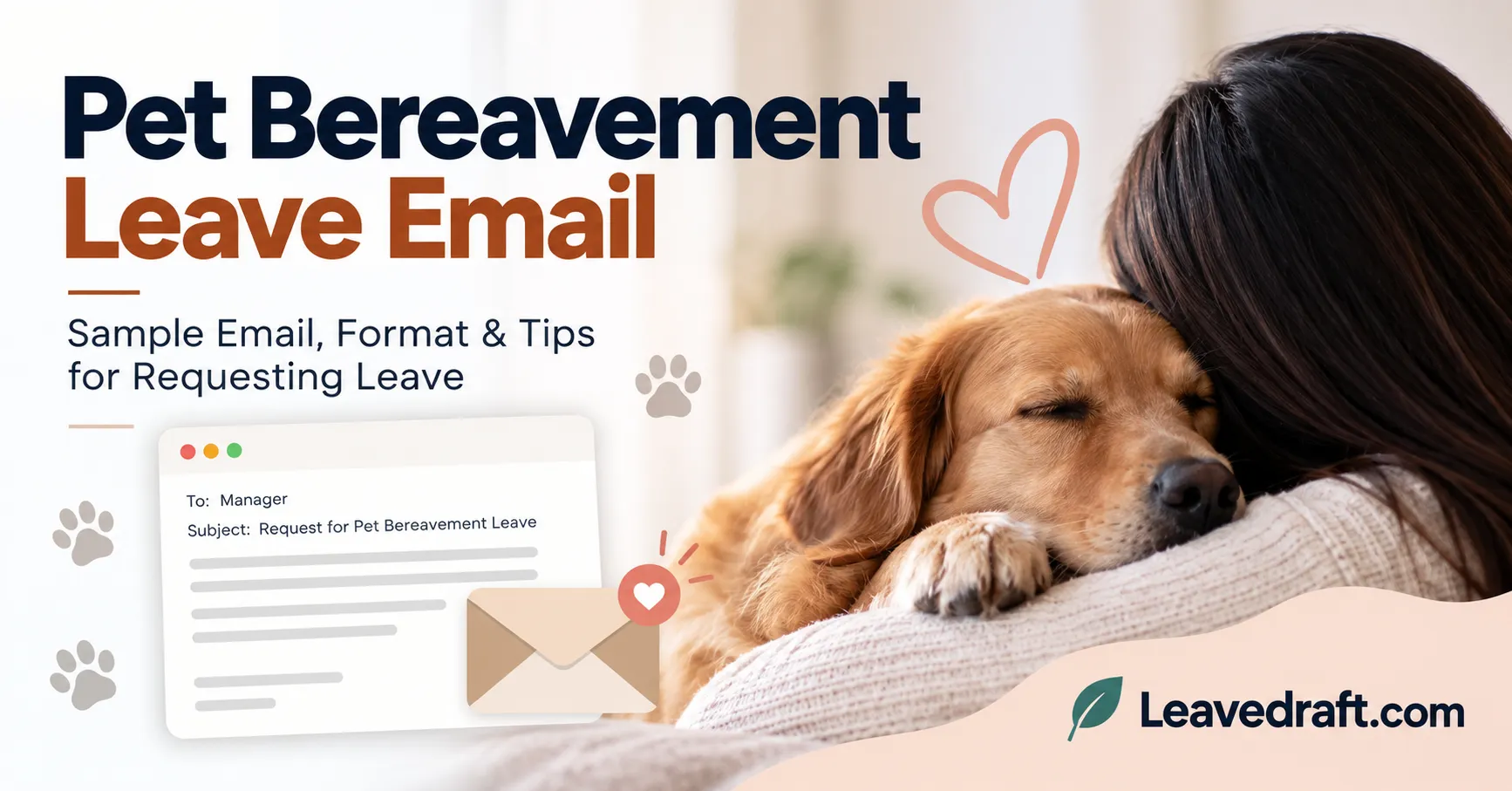 Pet bereavement leave email template
