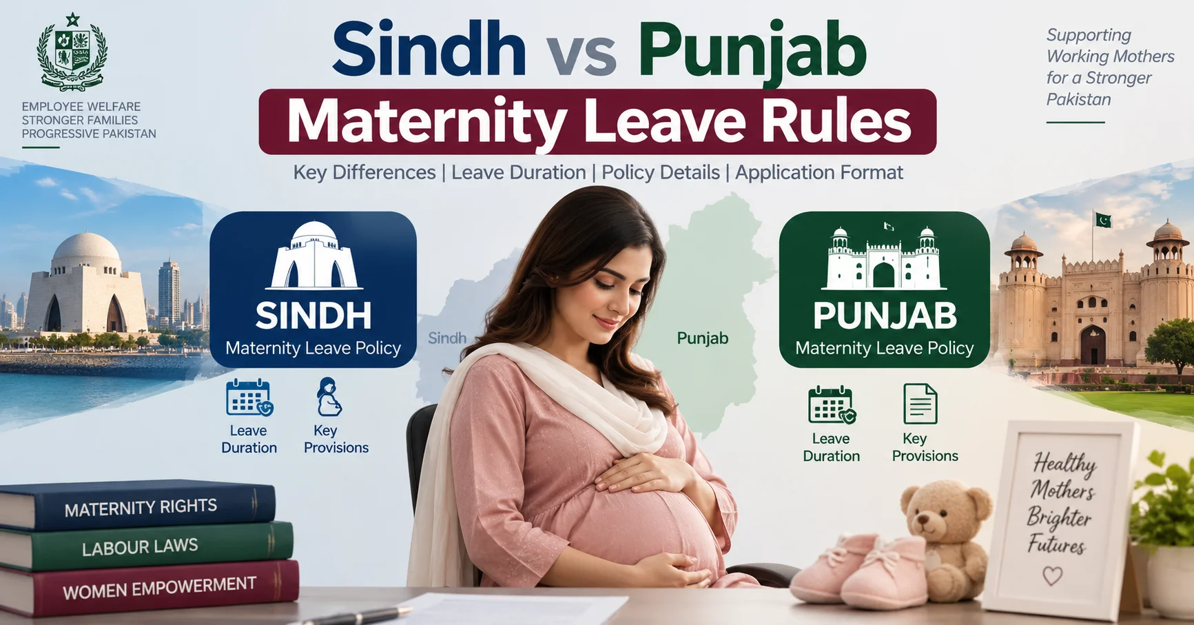 Sindh and Punjab maternity leave rules comparison in Pakistan